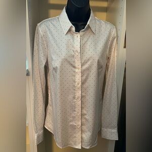 Banana Republic White Button Down Shirt Collar Long Sleeve